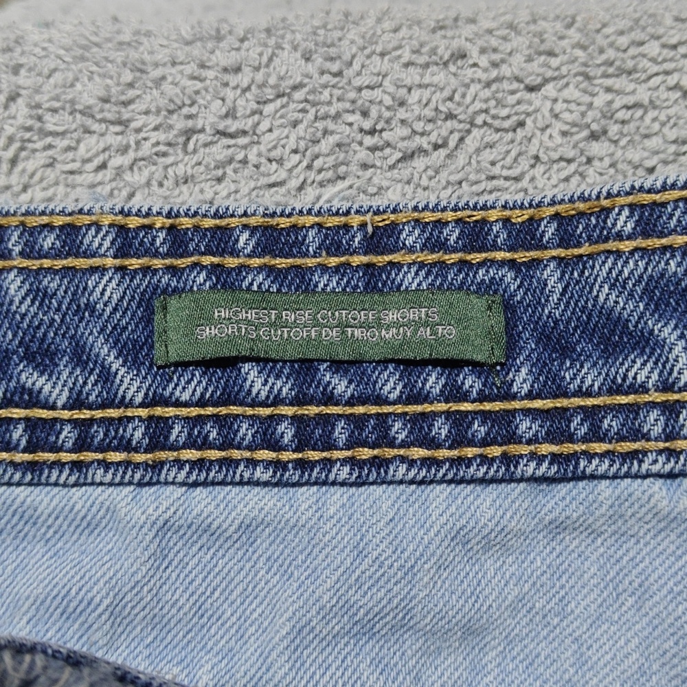 Different Patchwork Blue Jean Shorts - image 3